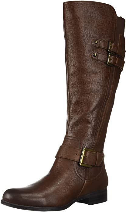 Brown knee 2024 high riding boots